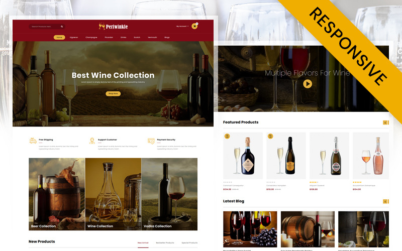 Wine Store OpenCart Template