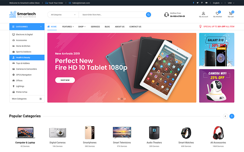 тема sm smartech magento