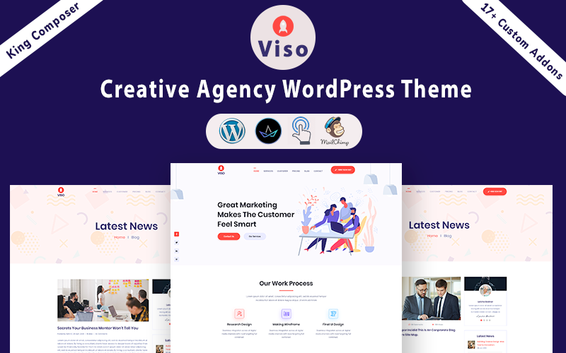 креативное агентство wordpress тема