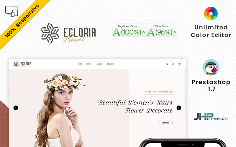 Ecloria Flower PrestaShop Theme