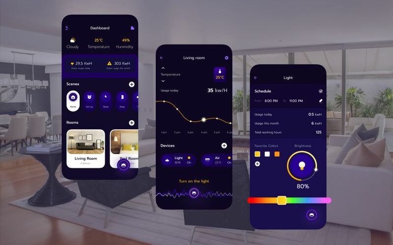 Download Sketch шаблон "Smart Home UI KitG Sketch Template" / Smart Home UI KitG Sketch Template - Sketch шаблон на тему графика 