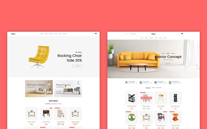 tyler – мебель shopify тема