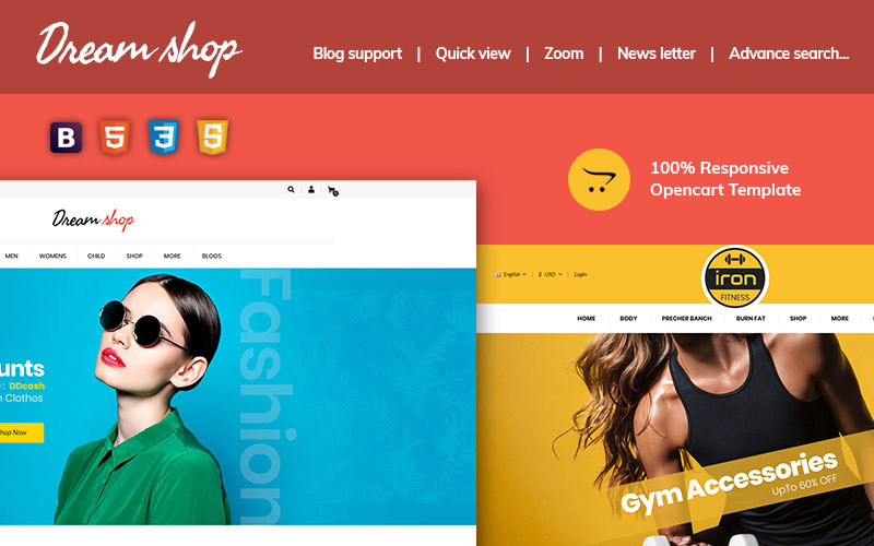 Dreamshop Multipurpose OpenCart Template