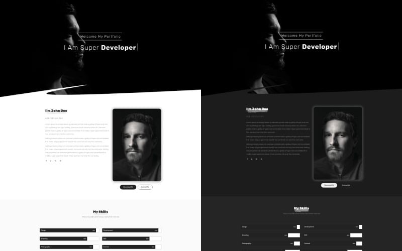 многоцелевой шаблон целевой страницы портфолио