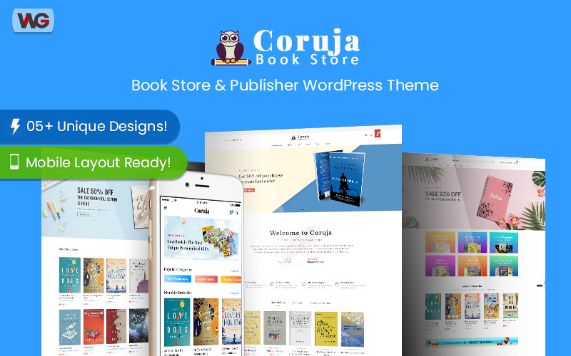 книжный магазин и издатель woocommerce wordpress тема