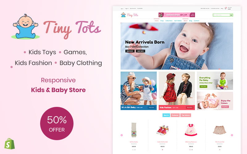 тема kids &amp; baby shopify