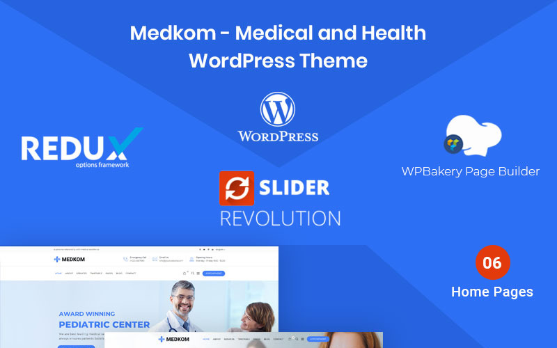 medical &amp; health wordpress тема