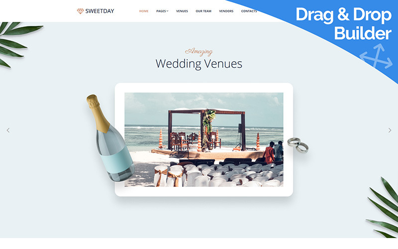 Wedding Venue Moto CMS 3 Template