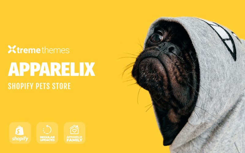 apparelix pets интернет магазин шаблон shopify тема
