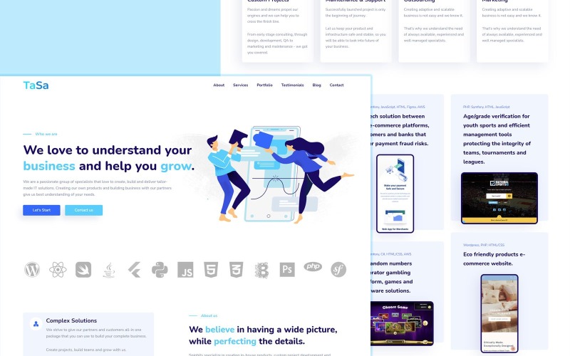 agency portfolio Landing Page Template