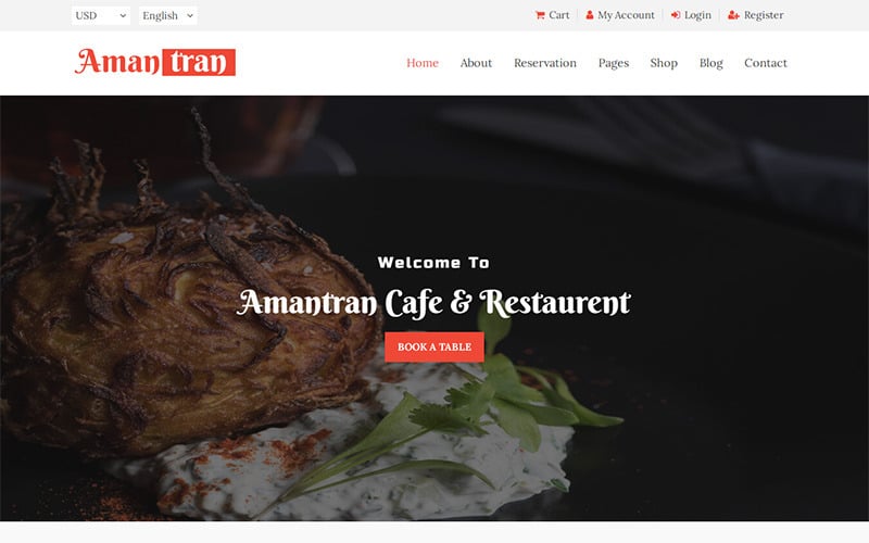 Restaurant HTML5 Website Template