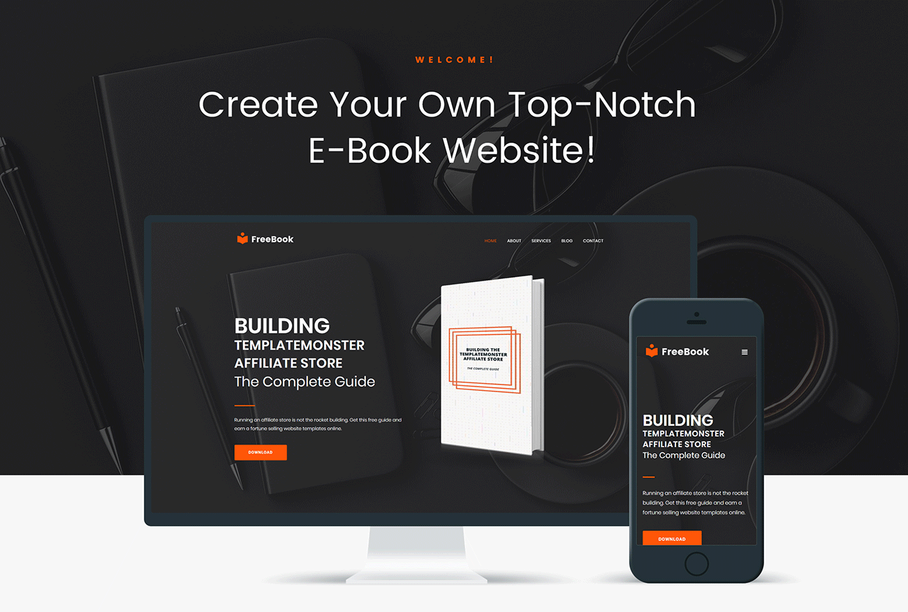 электронные книги многофункциональная современная тема wordpress elementor