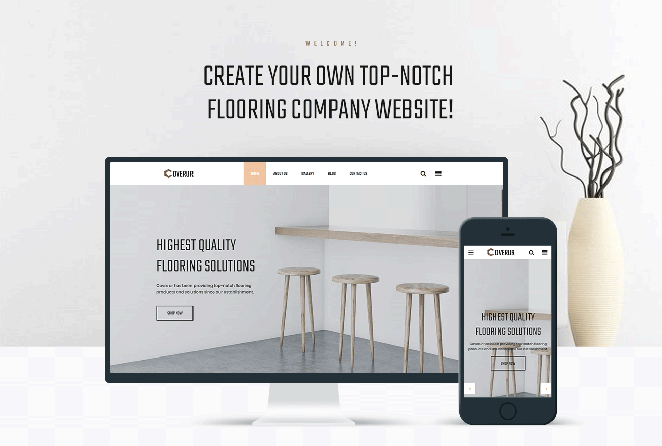 flooring company multipurpose minimal wordpress elementor theme