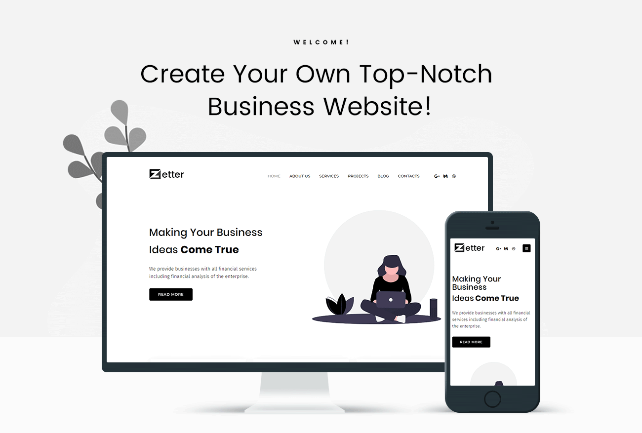 бизнес - многоцелевая черно-белая тема wordpress elementor theme