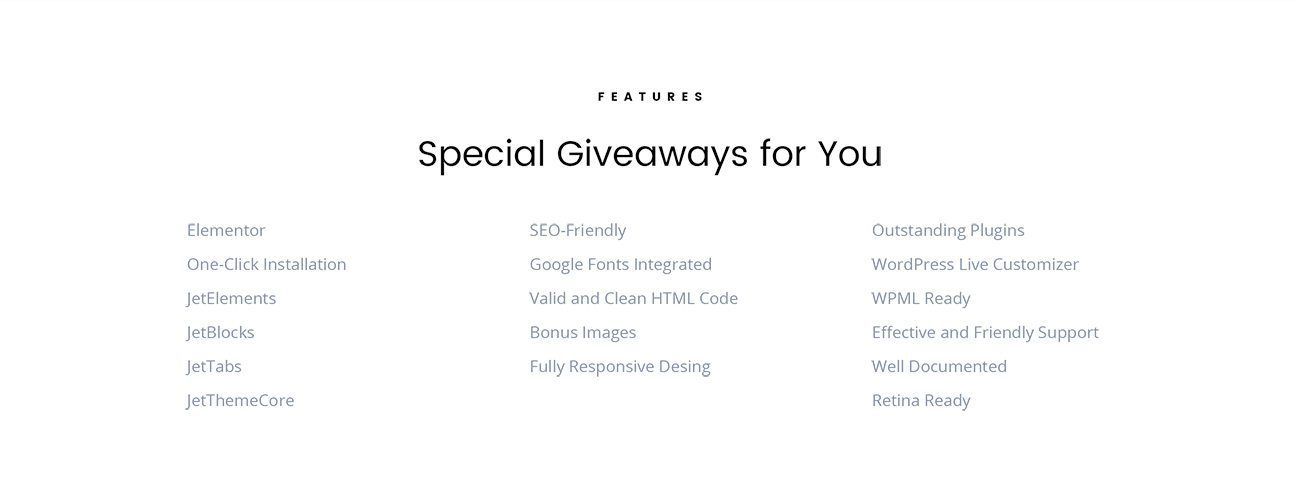 бизнес - многоцелевая черно-белая тема wordpress elementor theme
