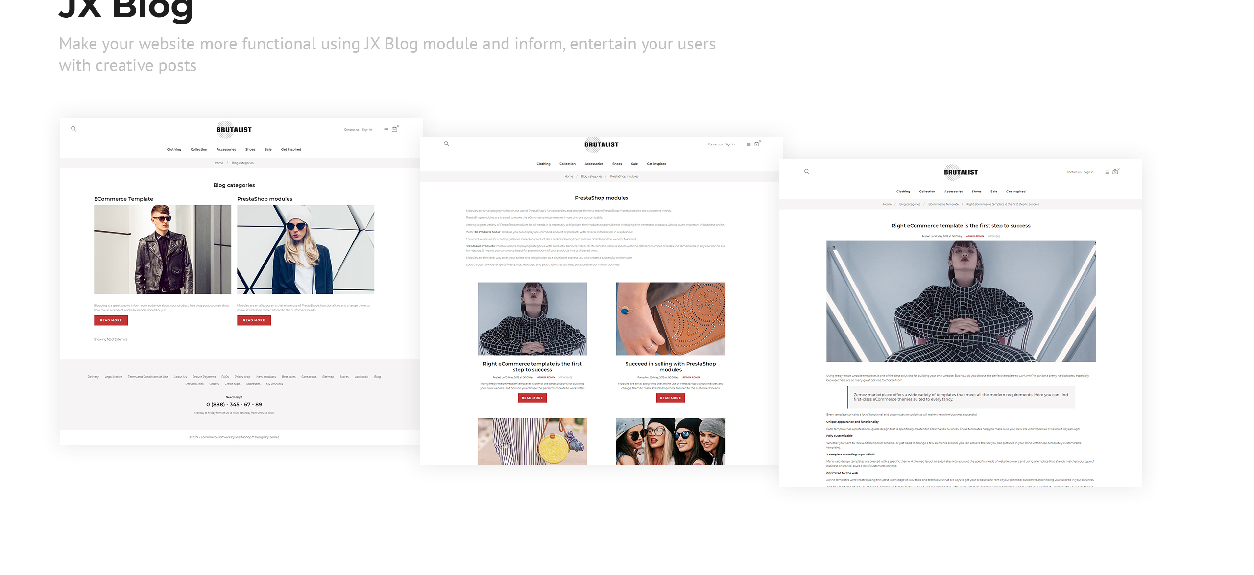 модный магазин bootstrap ecommerce modern prestashop theme