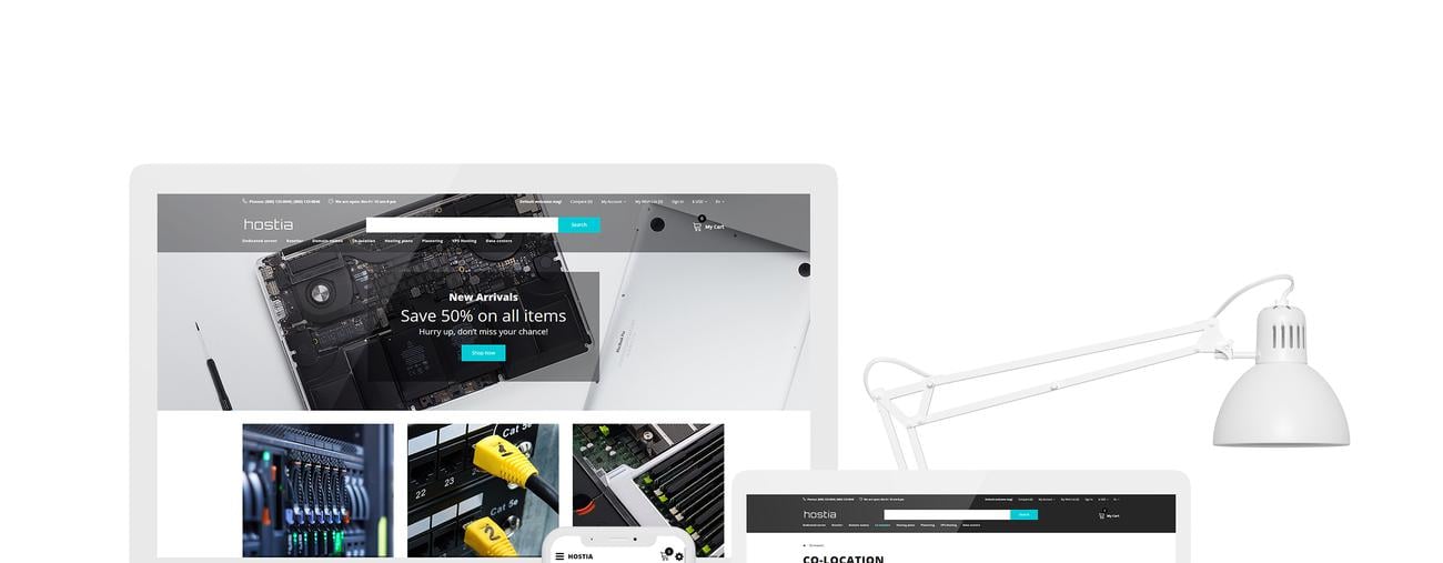 commerce clean opencart шаблон