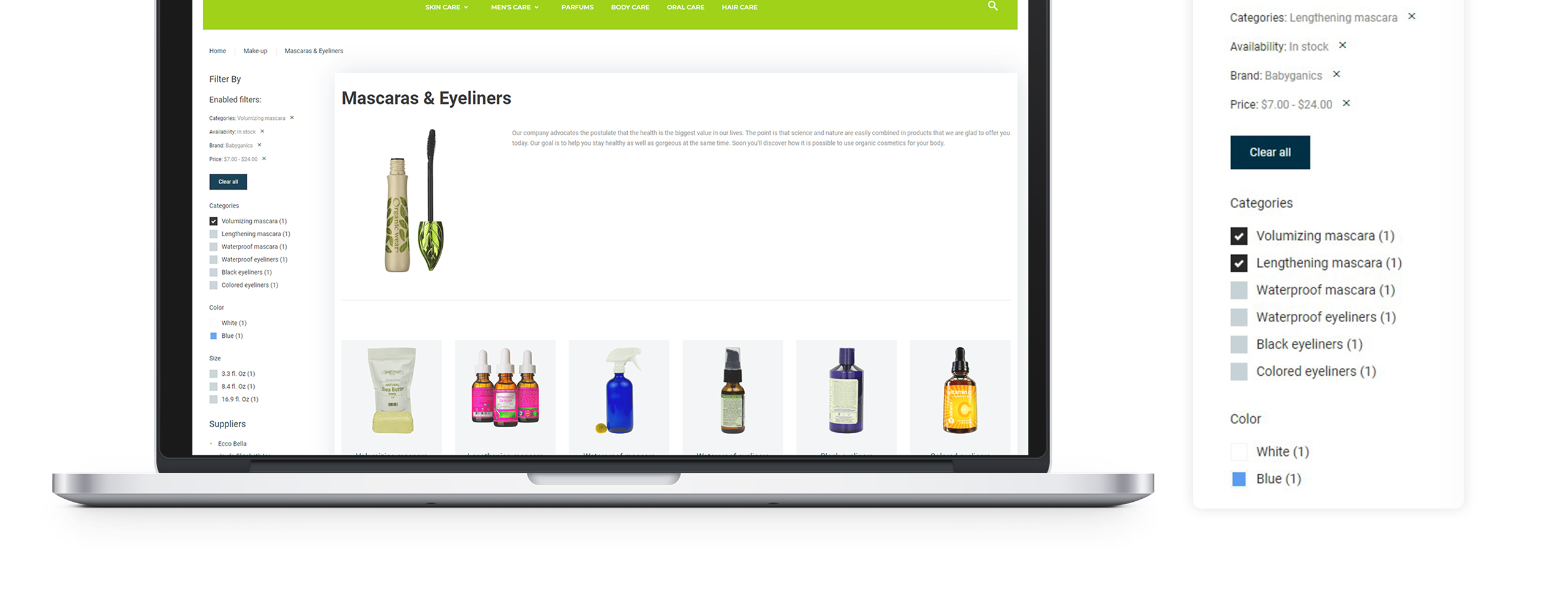 магазин косметических процедур prestashop theme