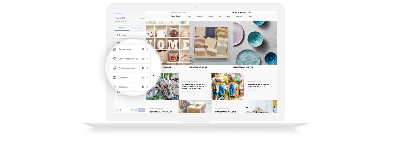 хобби и ремесла многостраничная чистая тема shopify