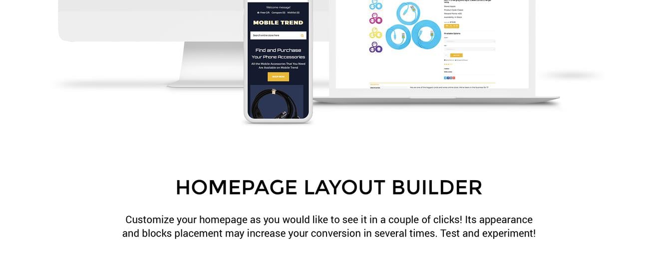 Mobile Accessories Store Modern OpenCart Template