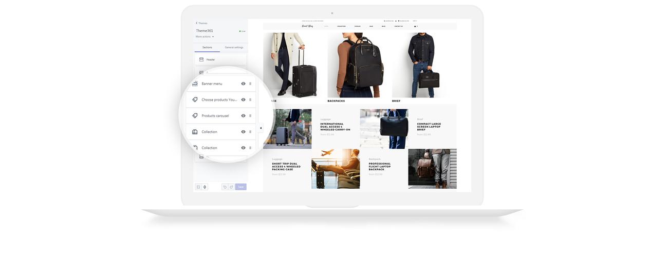travel online store clean shopify theme