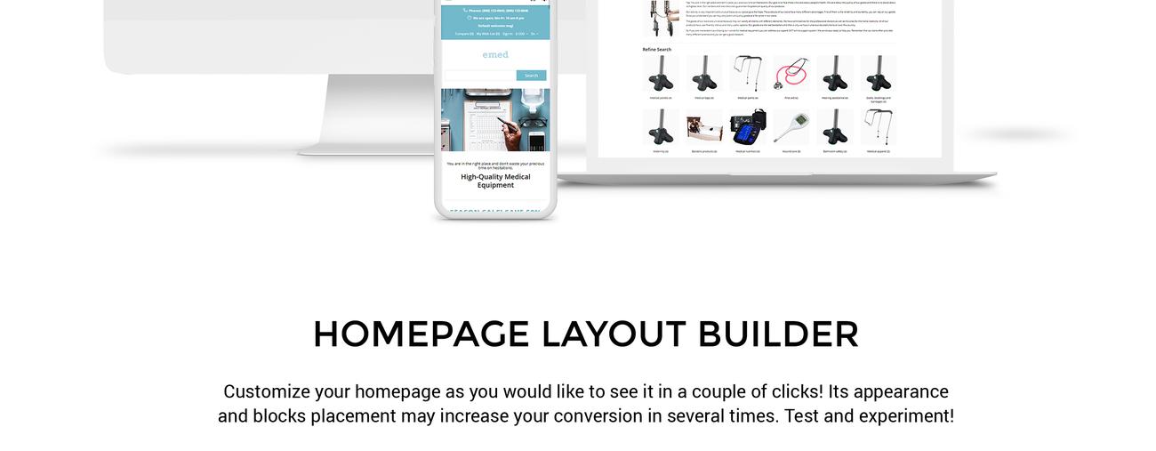 медицинское оборудование многостраничный чистый шаблон opencart