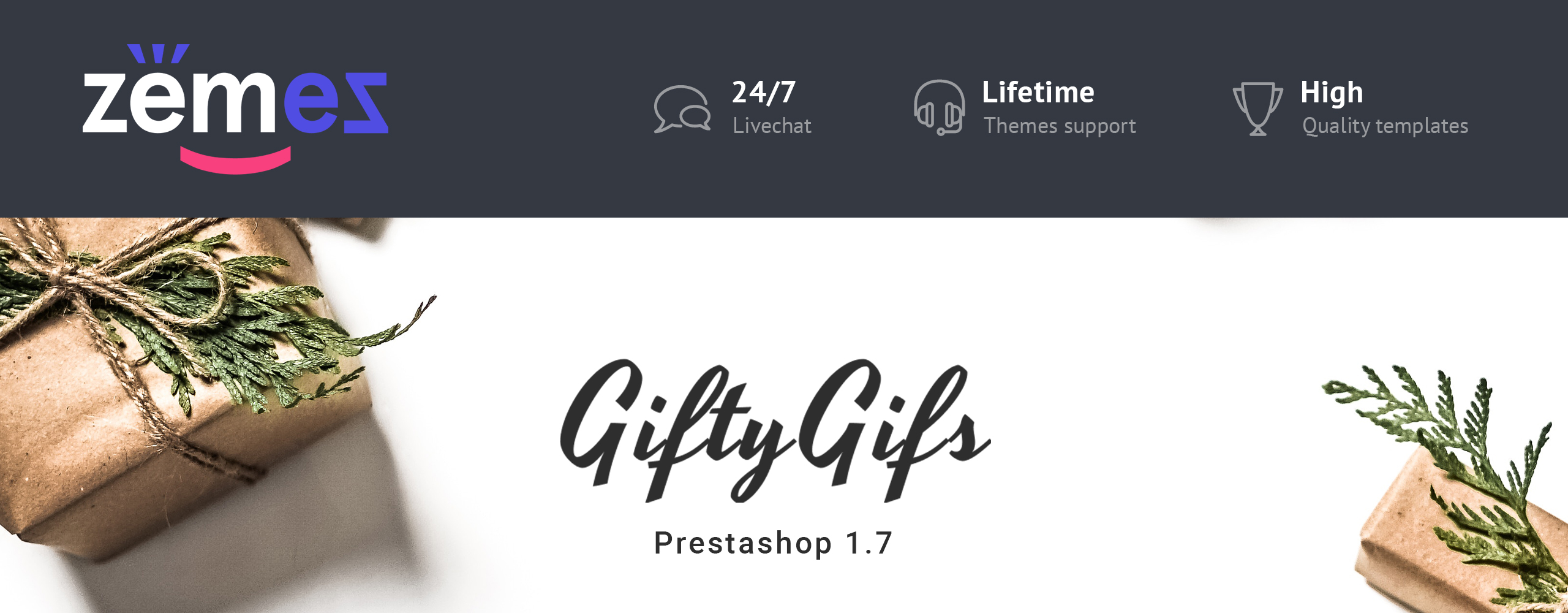 giftware store clean bootstrap ecommerce prestashop theme