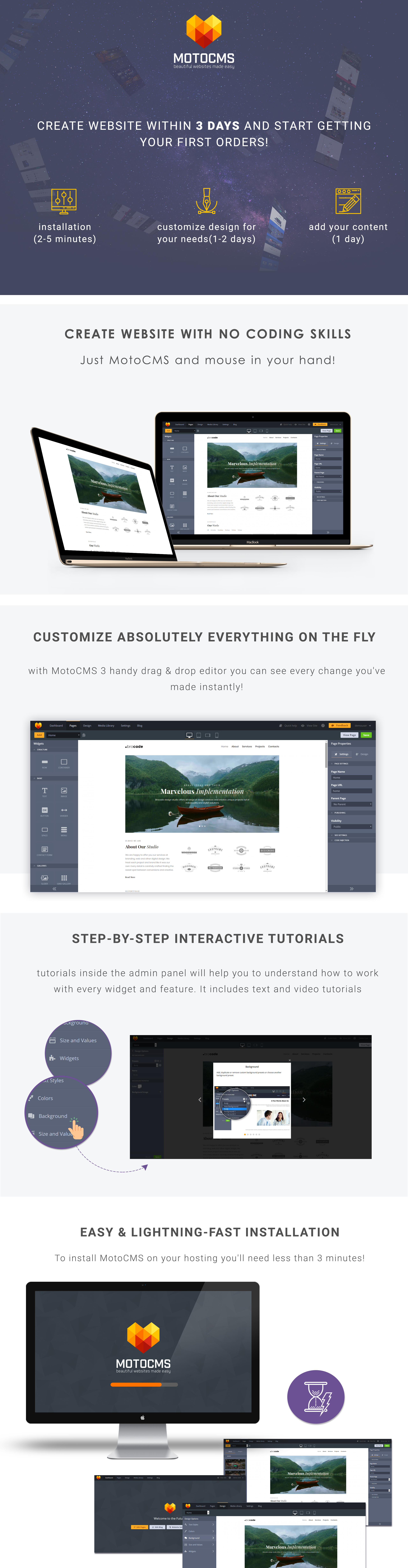 Design Studio Moto CMS 3 Template