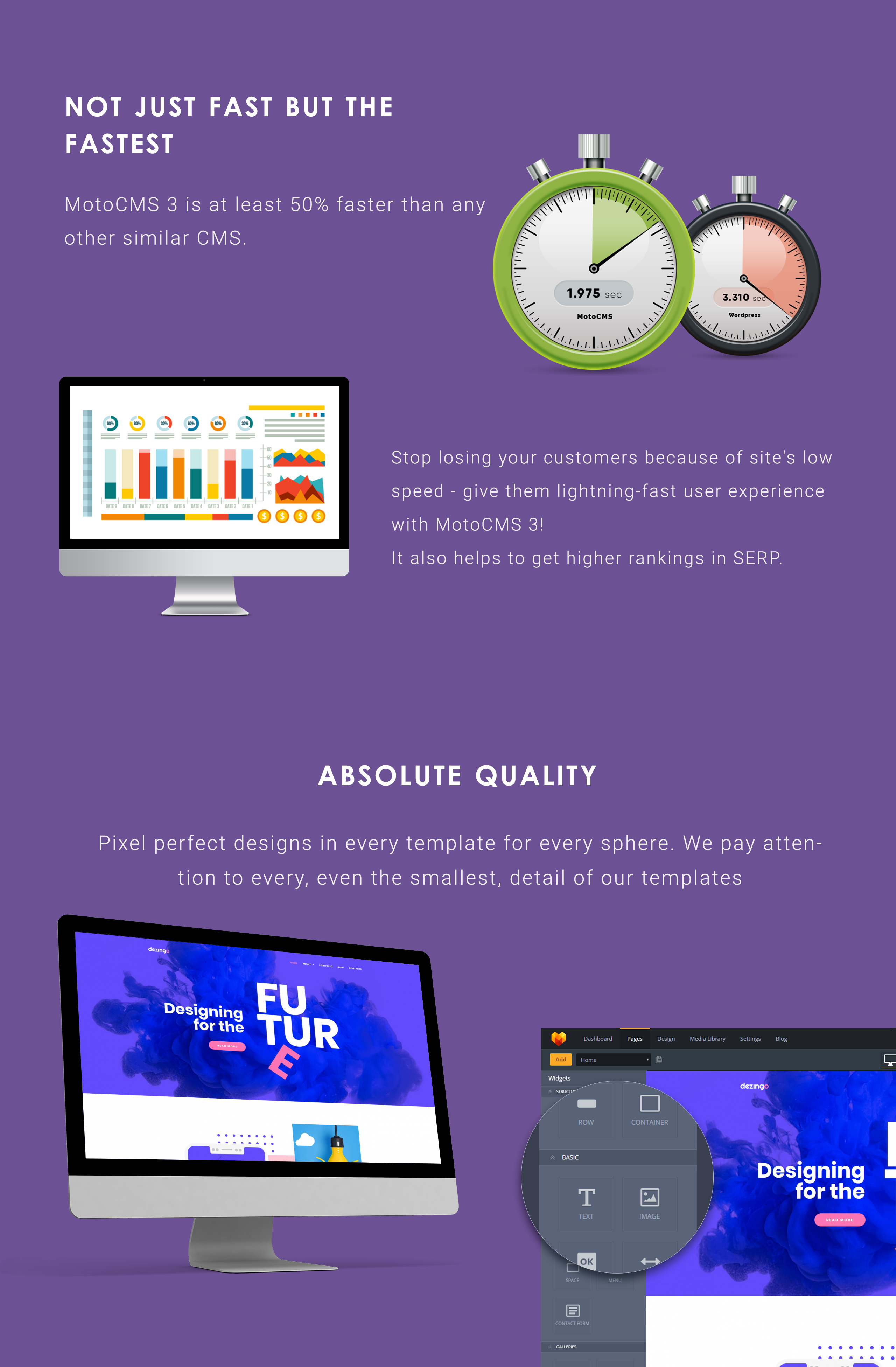 шаблон creative startup moto cms 3