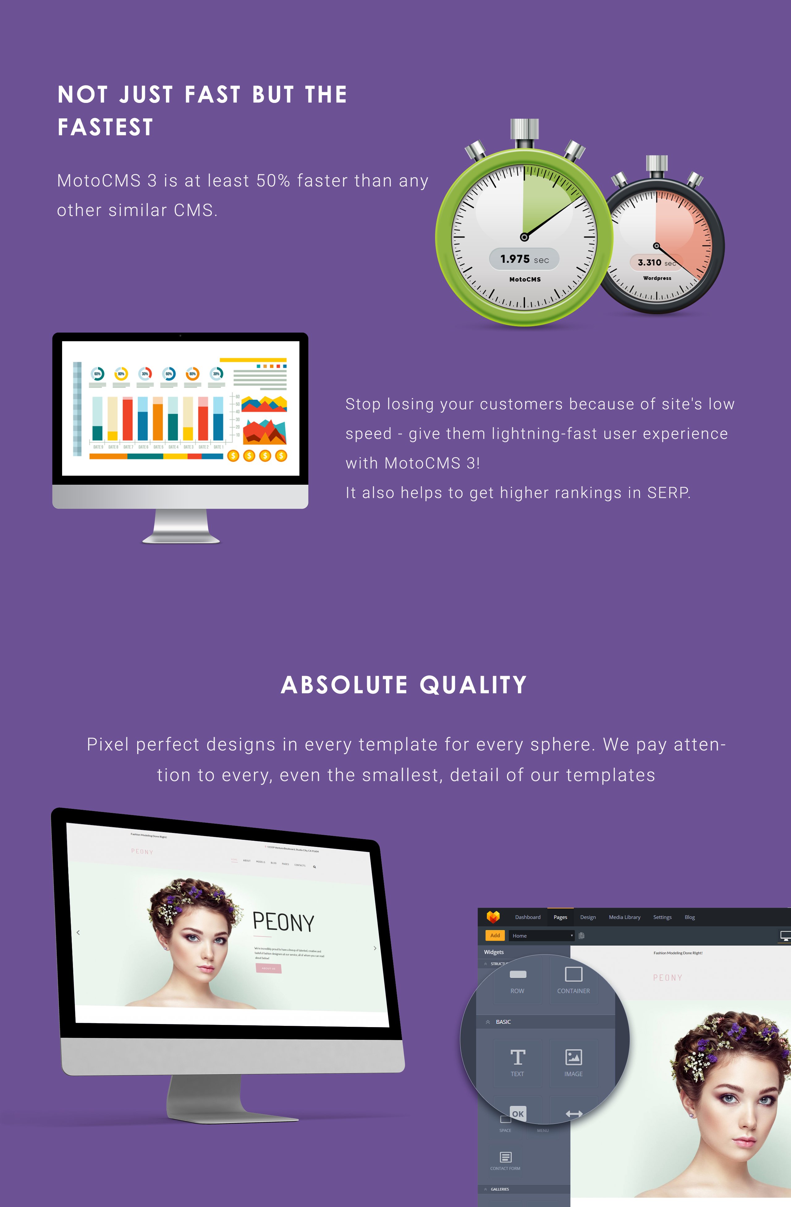 шаблон fashion model moto cms 3