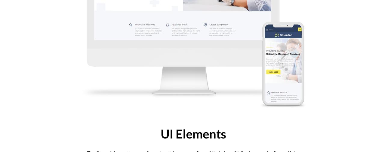 многостраничный шаблон joomla science lab