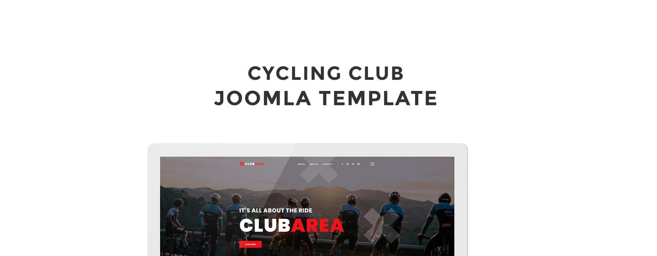 велосипедный клуб креативный шаблон joomla