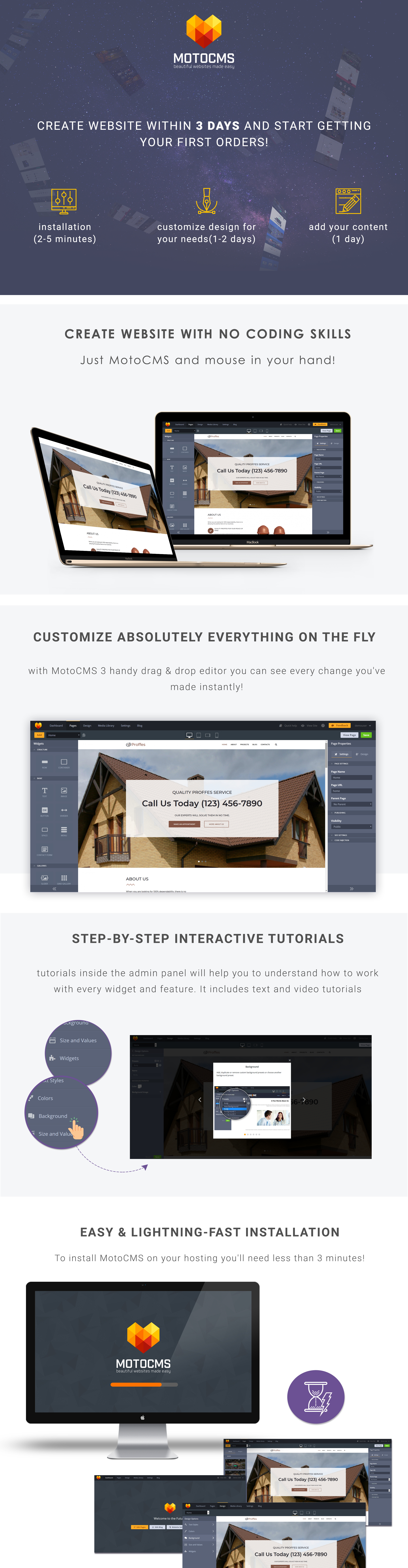 roof services moto cms 3 шаблон