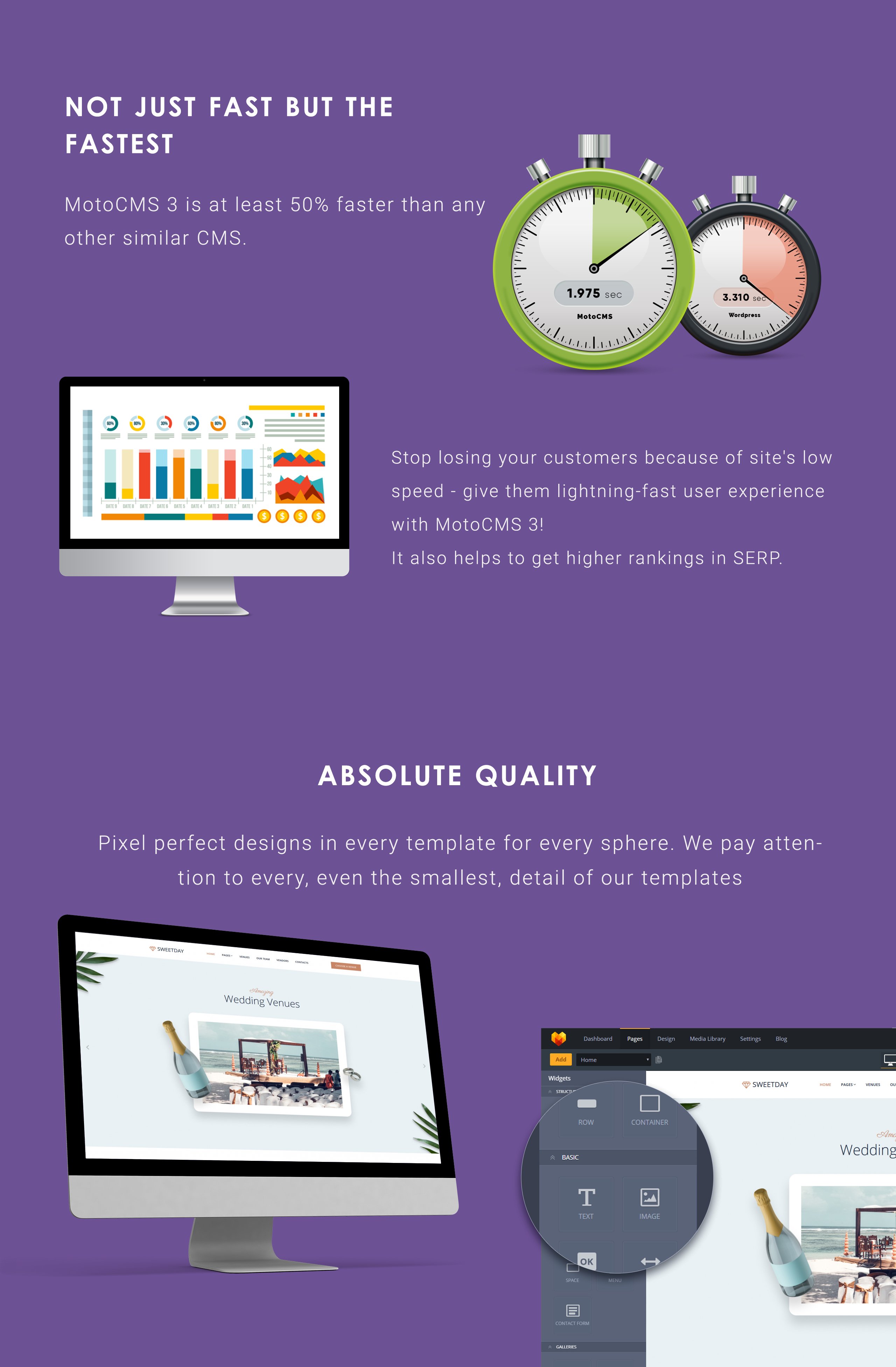 Wedding Venue Moto CMS 3 Template