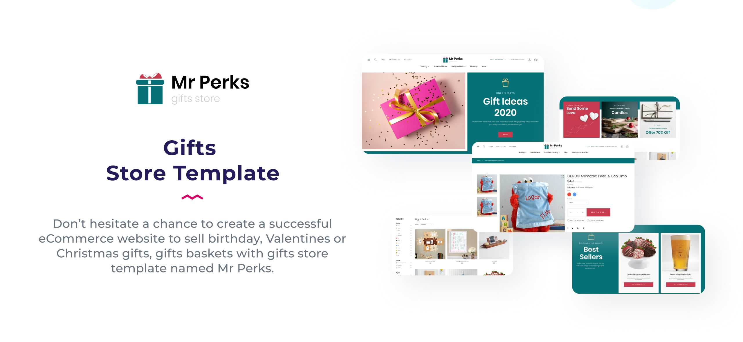 магазин подарков шаблон prestashop тема
