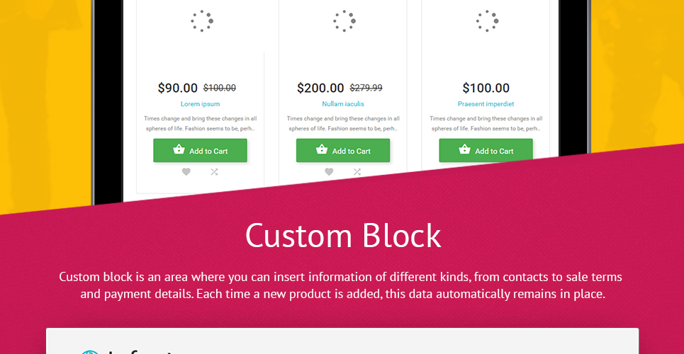 шаблон opencart магазина детской одежды