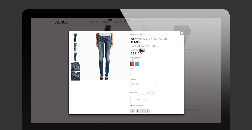 тема asiko prestashop