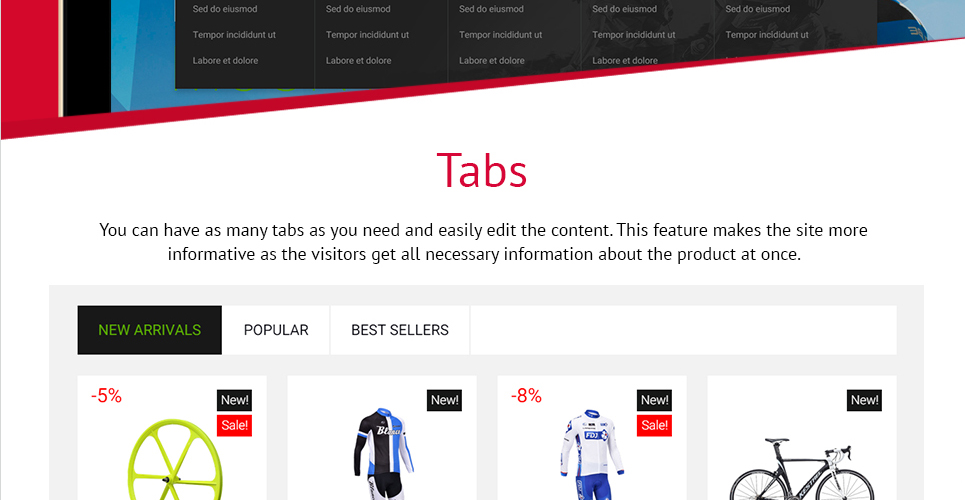 тема велосипедного магазина prestashop