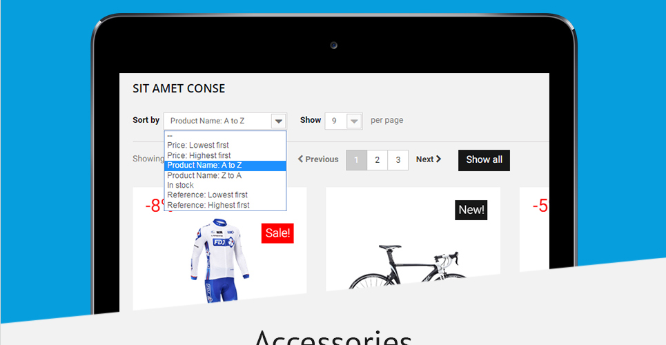 тема велосипедного магазина prestashop