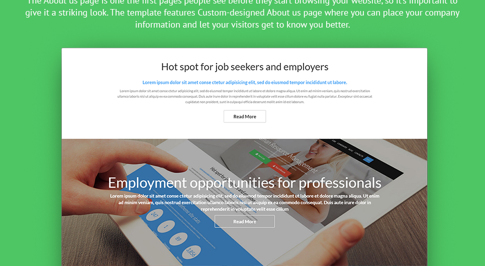 адаптивная тема wordpress job portal