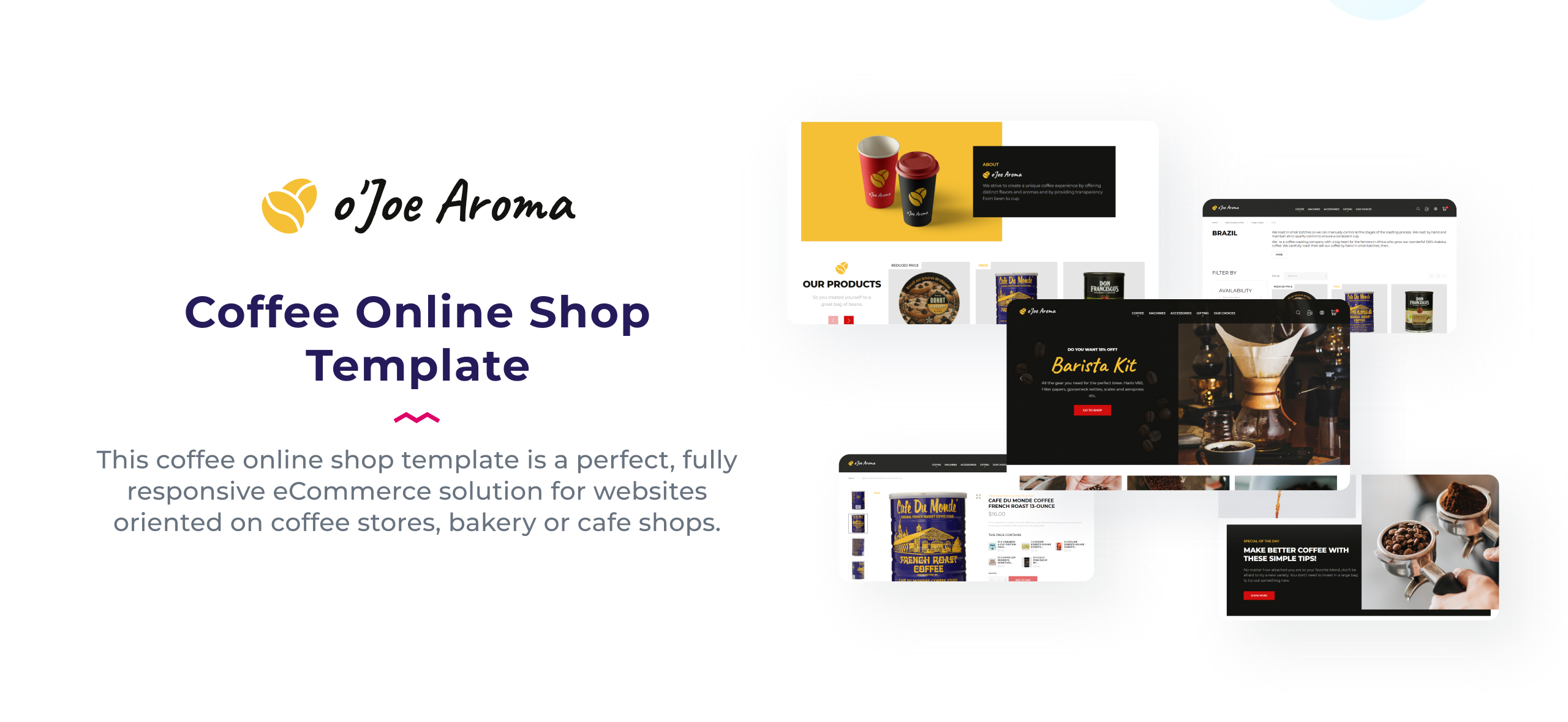 кофейный интернет магазин шаблон prestashop тема