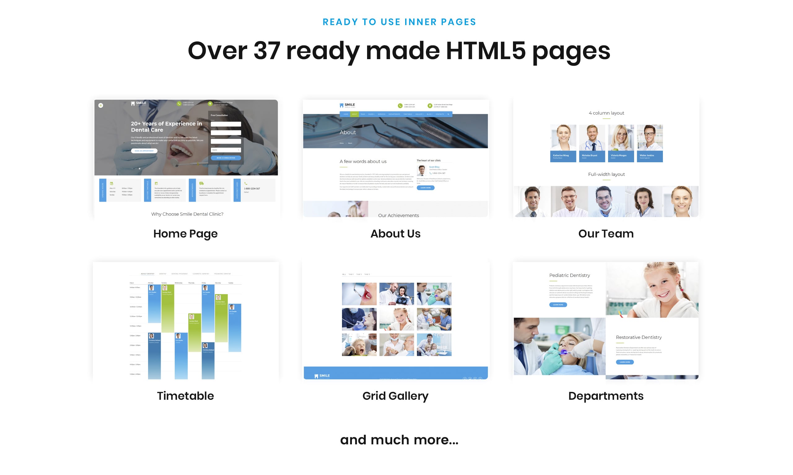 стоматология отзывчивый многостраничный html шаблон сайта