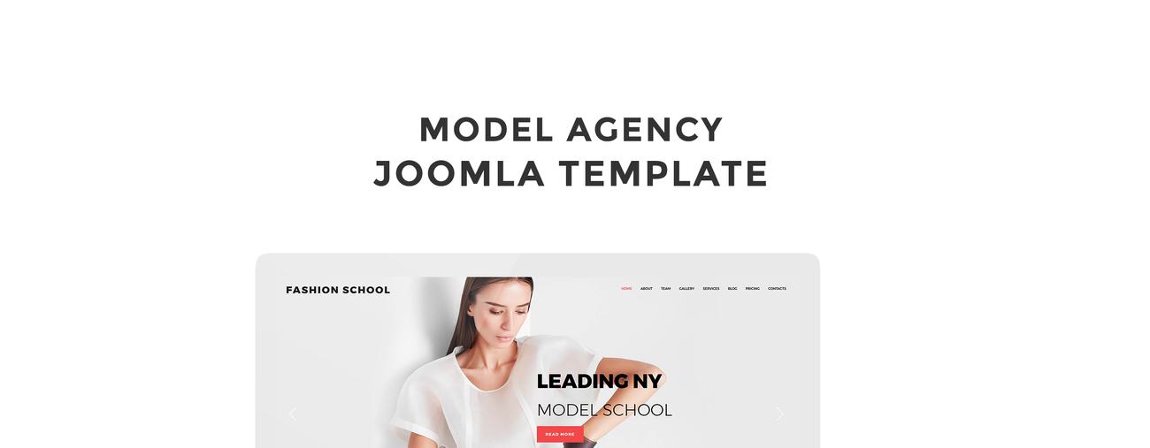 модельное агентство отзывчивый современный шаблон joomla