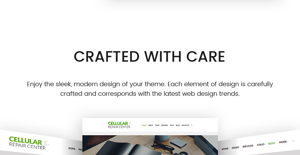 cellular repair center wordpress тема