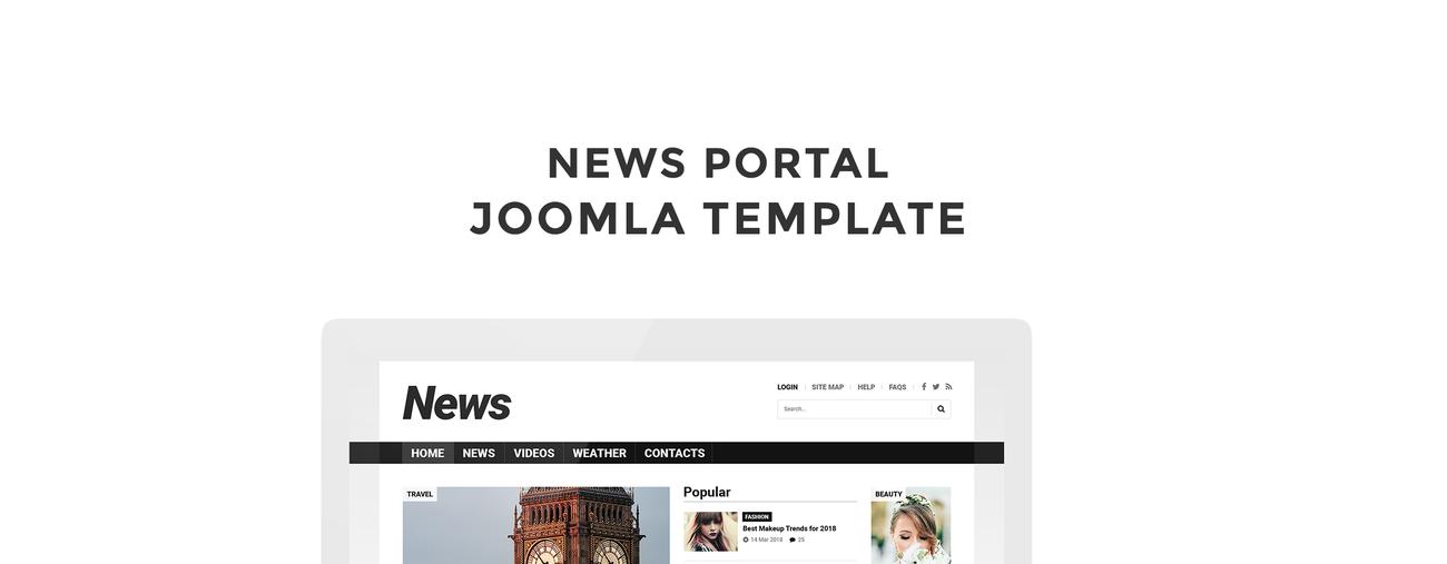 новостной портал отзывчивый шаблон joomla