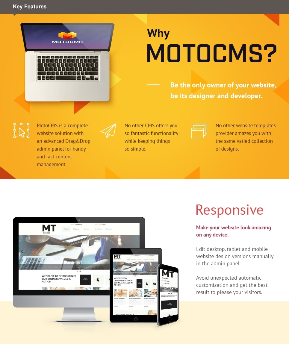 консультационный шаблон moto cms 3
