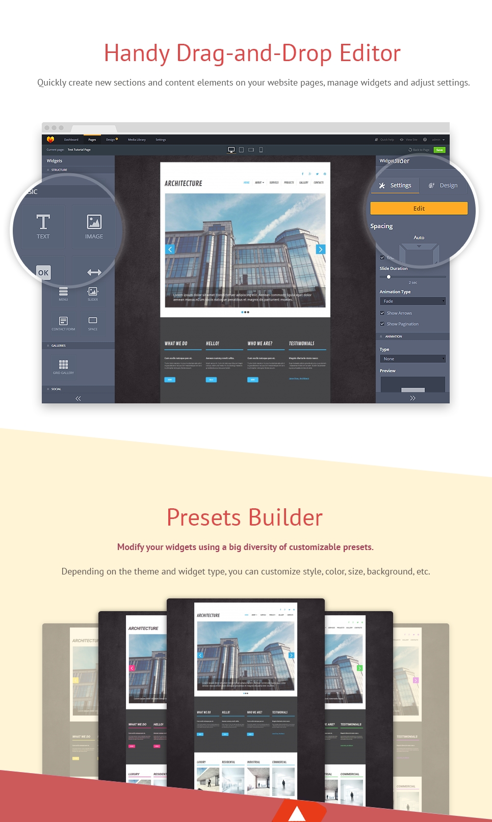 архитектура шаблона moto cms 3