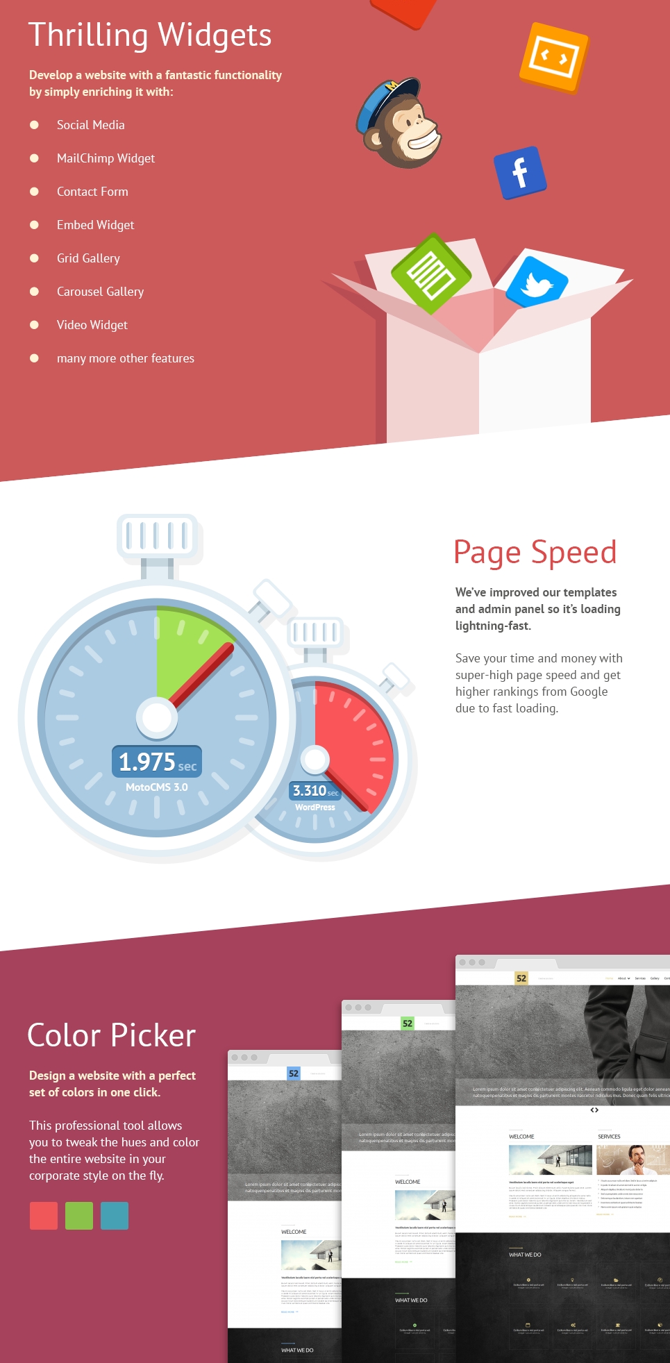 шаблон business &amp; services moto cms 3