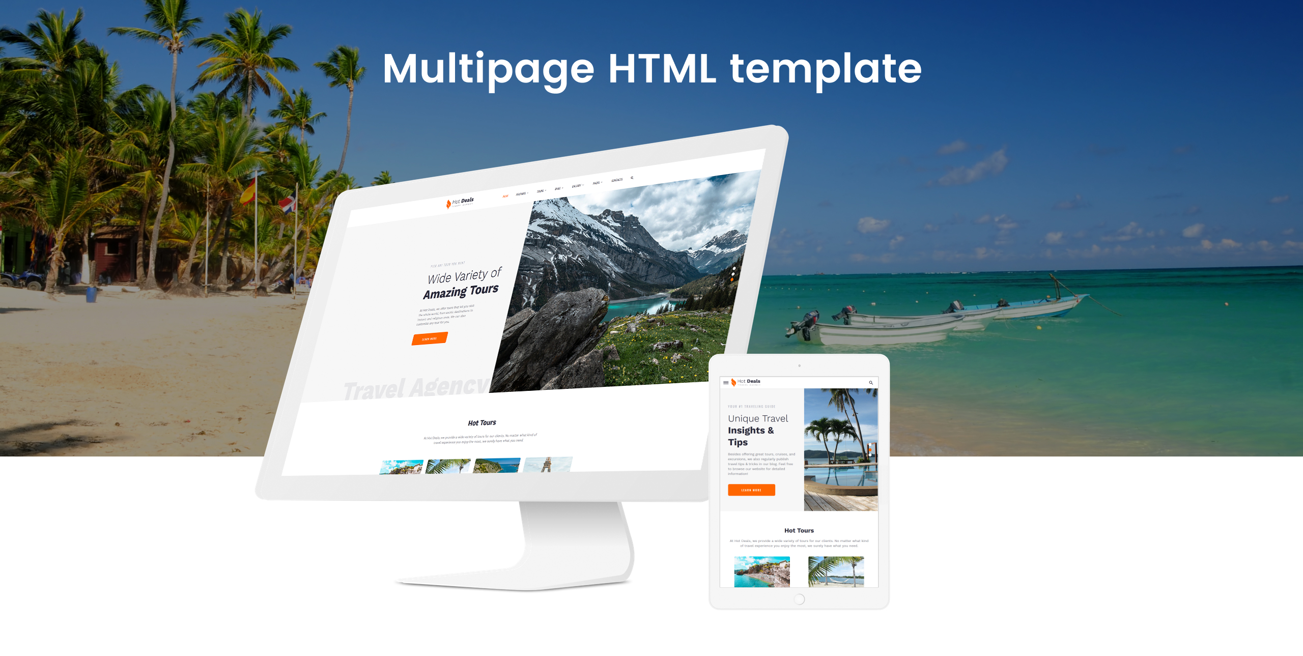 туристическое агентство чистый многостраничный html шаблон сайта