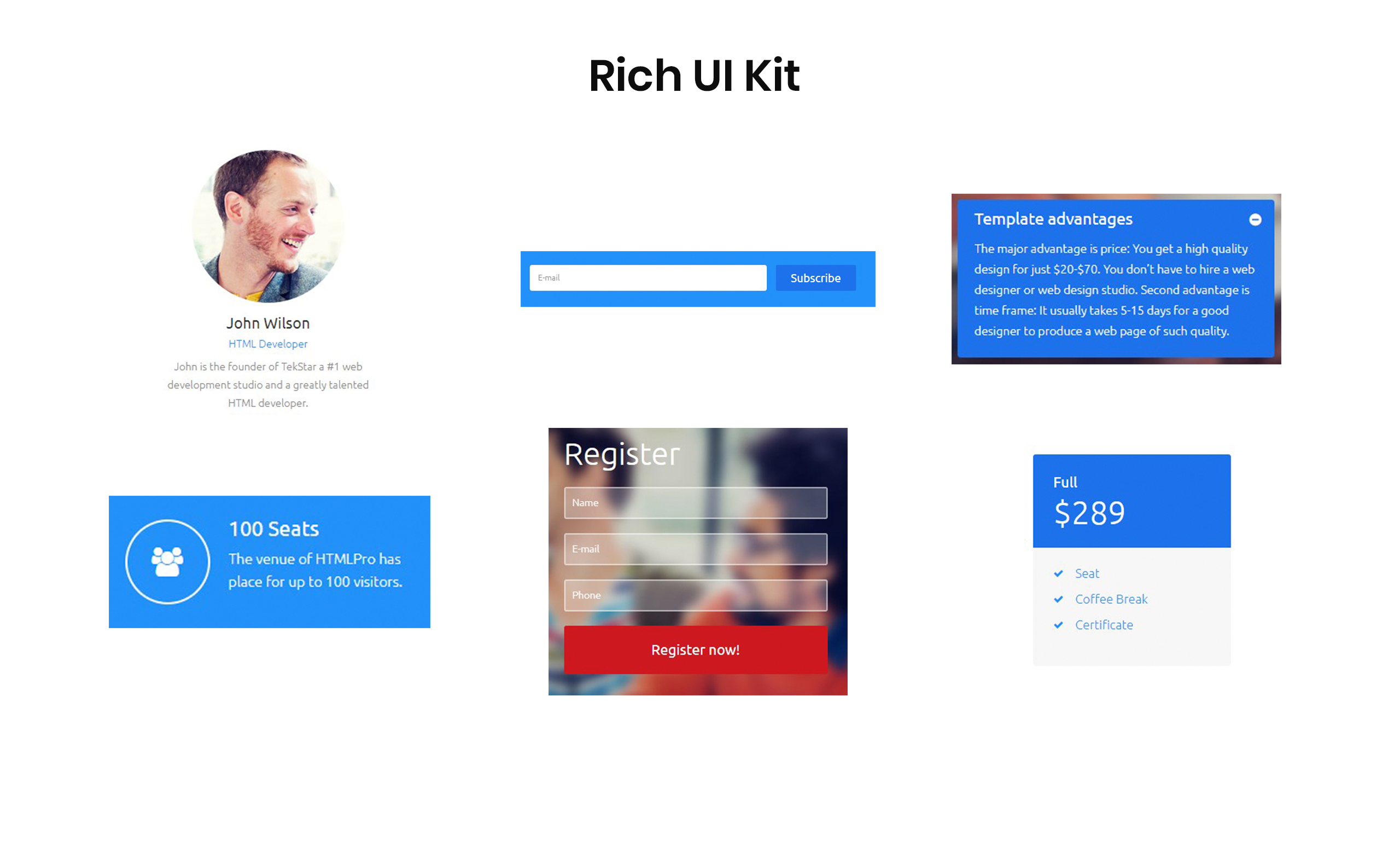 it компания чистый html шаблон целевой страницы